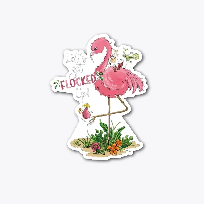 FLAMINGO FLOCKED